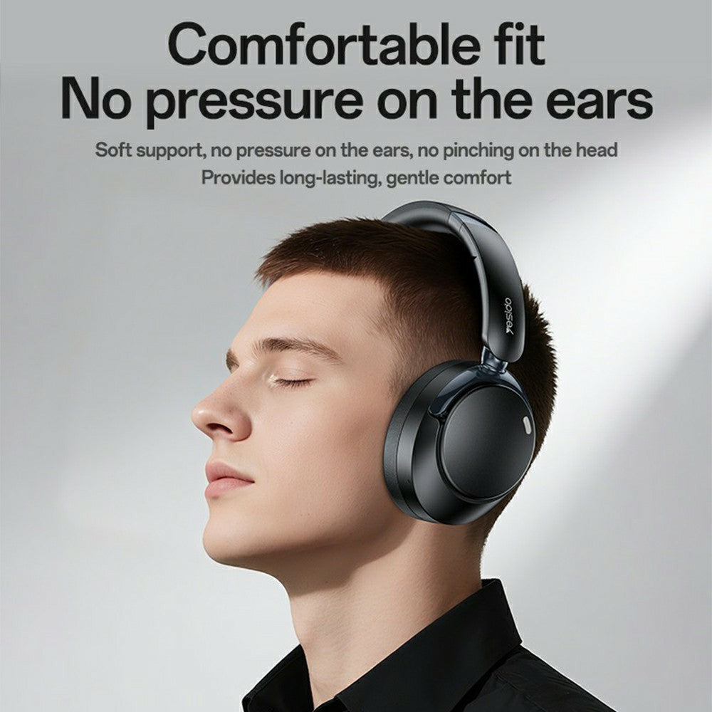 YESIDO EP11 Trådløse Hovedtelefoner ANC+ENC Bluetooth-kompatibelt Over-Ear Headset med Mikrofon