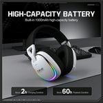 ONIKUMA GT805 4 Modes Wireless / Wired Gaming Headset Over-Ear Headphones with RGB Light