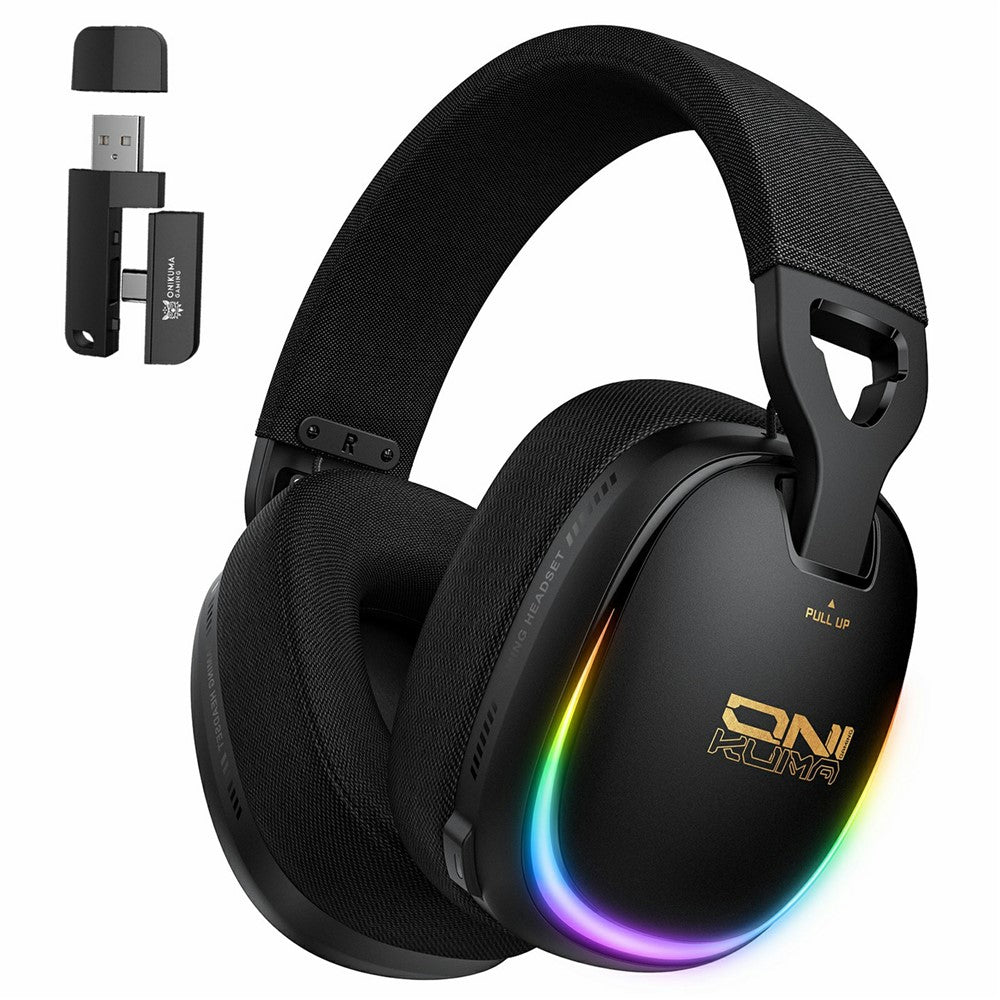 ONIKUMA GT805 4 Modes Wireless / Wired Gaming Headset Over-Ear Headphones with RGB Light