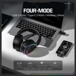 ONIKUMA GT836 Wireless Gaming Headset 4 Mode Bluetooth-Compatible Headphones with Noise Cancelling Microphone