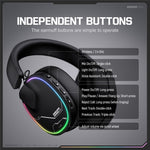 ONIKUMA GT836 Wireless Gaming Headset 4 Mode Bluetooth-Compatible Headphones with Noise Cancelling Microphone