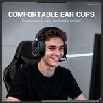 ONIKUMA GT836 Wireless Gaming Headset 4 Mode Bluetooth-Compatible Headphones with Noise Cancelling Microphone