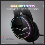 ONIKUMA X91 Gaming Headset Wired Over-Ear Headphones with Microphone RGB LED For PC  /  PS5  /  Gaming