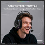 ONIKUMA X91 Gaming Headset Wired Over-Ear Headphones with Microphone RGB LED For PC  /  PS5  /  Gaming