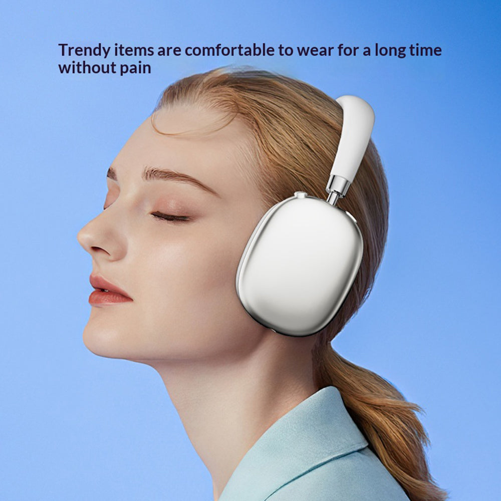AZEADA Trådløse Bluetooth-kompatible hovedtelefoner 40 mm driver 70 timers spilletid 5.4 Metal Justerbare til musik