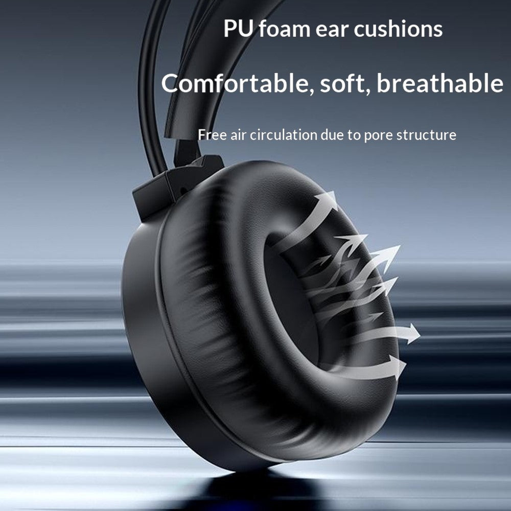 YESIDO EK06 Wired RGB Gaming Headset 40mm HD Speaker 360° Microphone Headphone for PC Computer
