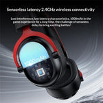 YESIDO EK07 Tri-Mode Gaming Headset Bluetooth-compatible 2.4G Wired Over Ear Headphones with Detachable Mic