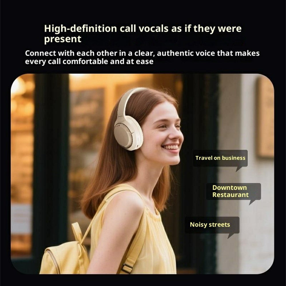 ERAZER L7 Pro trådløse Bluetooth-kompatible hovedtelefoner, ANC ENC-støjreducerende over-ear-headset til gaming (investeret af Lenovo)