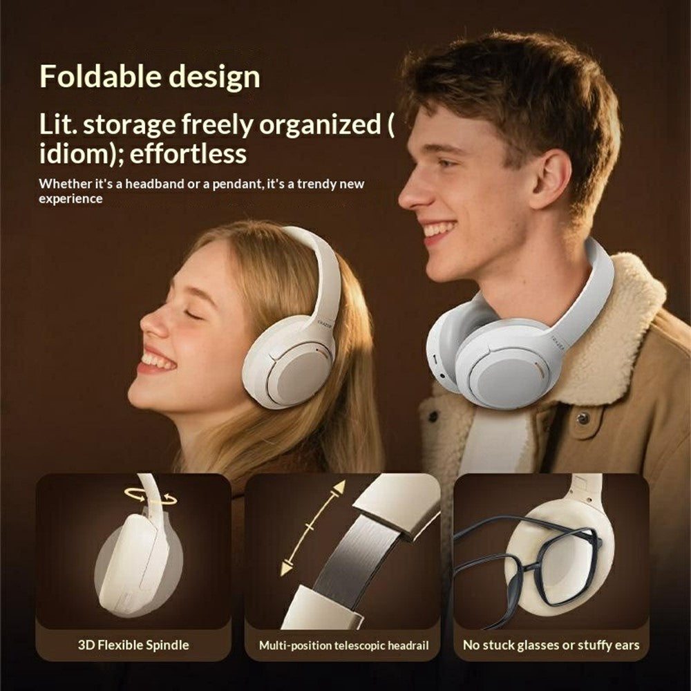 ERAZER L7 Pro trådløse Bluetooth-kompatible hovedtelefoner, ANC ENC-støjreducerende over-ear-headset til gaming (investeret af Lenovo)