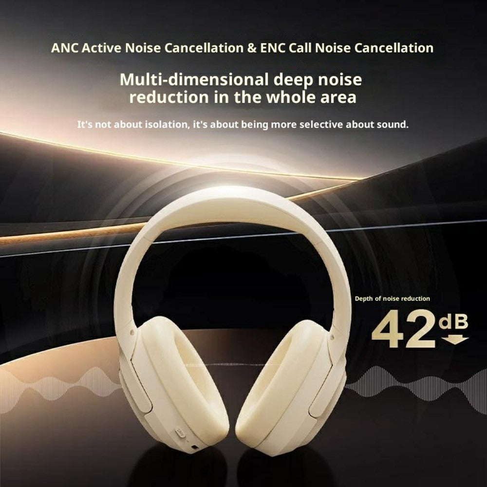 ERAZER L7 Pro trådløse Bluetooth-kompatible hovedtelefoner, ANC ENC-støjreducerende over-ear-headset til gaming (investeret af Lenovo)
