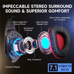 KOTION EACH G5000 Gaming Headset with Mic 7.1 Surround Sound RGB LED Headphones for PS4  /  PS5  /  PC  /  Xbox
