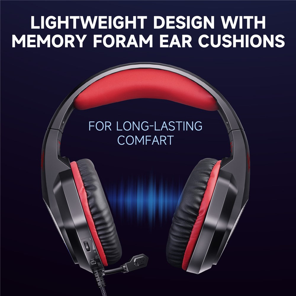 KOTION EACH G5000 Gaming Headset with Mic 7.1 Surround Sound RGB LED Headphones for PS4  /  PS5  /  PC  /  Xbox