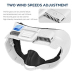 KKCOBVR K3 VR Headset Køleventilator Maske til Meta Quest 3 Anti-dug Ventilation Åndbart Ansigtsdækken