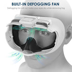 KKCOBVR K3 VR Headset Køleventilator Maske til Meta Quest 3 Anti-dug Ventilation Åndbart Ansigtsdækken