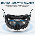 KKCOBVR K3 VR Headset Køleventilator Maske til Meta Quest 3 Anti-dug Ventilation Åndbart Ansigtsdækken