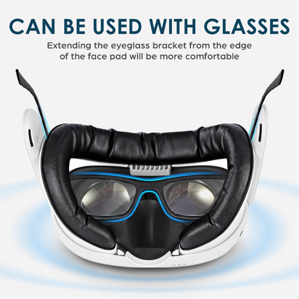 KKCOBVR K3 VR Headset Køleventilator Maske til Meta Quest 3 Anti-dug Ventilation Åndbart Ansigtsdækken