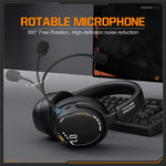 ONIKUMA GT886 Gaming Headset 2.4G Trådløs Bluetooth-kompatibel Kabelbaseret 3 Tilstande PC Hovedtelefon med Aftagelig Mikrofon
