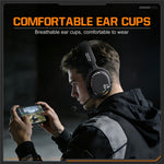 ONIKUMA GT886 Gaming Headset 2.4G Trådløs Bluetooth-kompatibel Kabelbaseret 3 Tilstande PC Hovedtelefon med Aftagelig Mikrofon