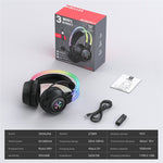 ONIKUMA GT889 Gaming Headset 2.4G Wireless Bluetooth-compatible Wired Triple-Mode RGB Lighting PC Headphones