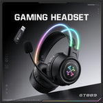 ONIKUMA GT889 Gaming Headset 2.4G Wireless Bluetooth-compatible Wired Triple-Mode RGB Lighting PC Headphones