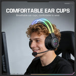 ONIKUMA GT889 Gaming Headset 2.4G Wireless Bluetooth-compatible Wired Triple-Mode RGB Lighting PC Headphones