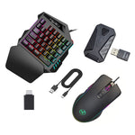 HXSJ P5+V100+A867 Gaming Tastatur Mus Konsol Controller Adapter Konverter Sæt til PS5 / PS4 / PS3 / Xbox One / Xbox 360 / Nintendo Switch