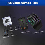 HXSJ P5+V100+A869 Gaming-tastatur-mus-konsol-controlleradapterkonverteringssæt til PS5 / PS4 / PS3 / Xbox One / Xbox 360 / Nintendo Switch