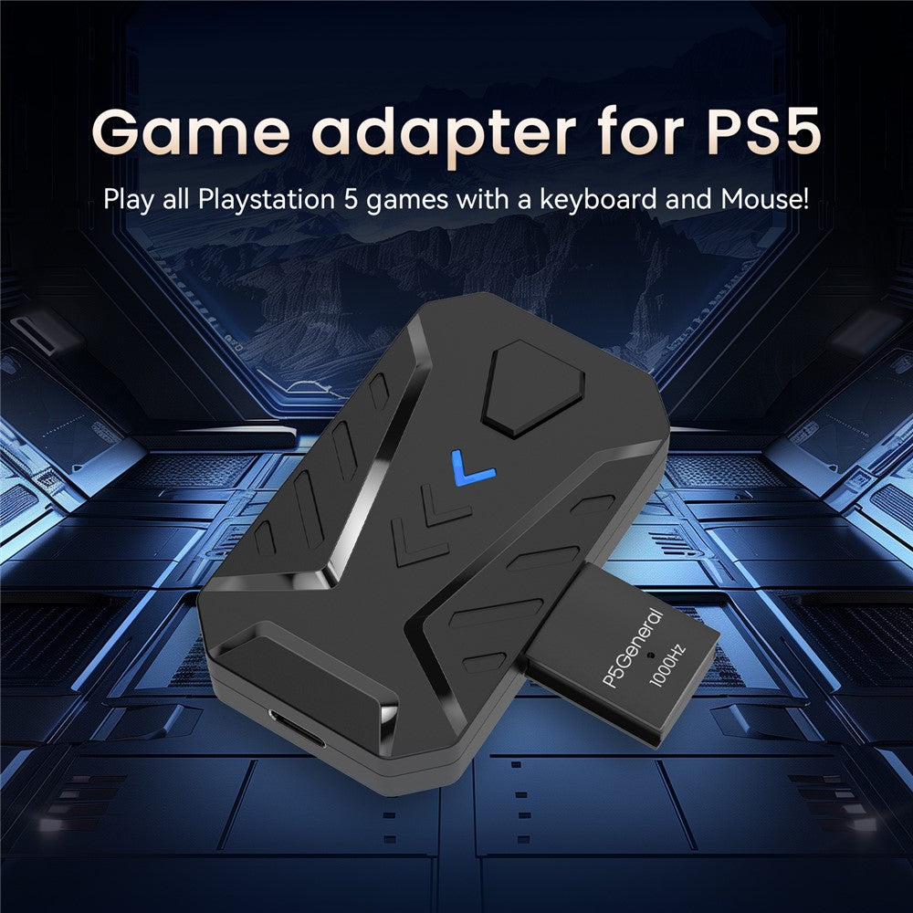 HXSJ P5+V100+A869 Gaming-tastatur-mus-konsol-controlleradapterkonverteringssæt til PS5 / PS4 / PS3 / Xbox One / Xbox 360 / Nintendo Switch