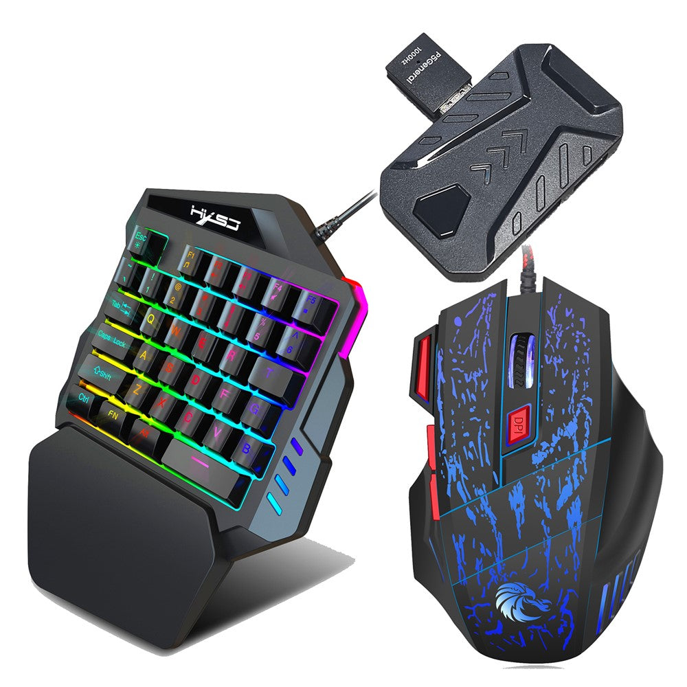 HXSJ P5+V100+H300 Tastatur Mus Konverter Kit 1000Hz Gaming Konsol Controller Adapter Sæt til PS5 / PS3 / PS4 / Xbox One / Xbox 360 / Nintendo Switch