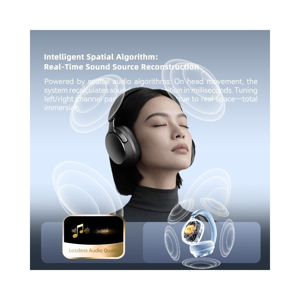 EL-GT5 Wireless Bluetooth-compatible Headphone ANC Noise Cancelling 140H Playtime Headset for Gaming Music