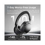 EL-GT5 Wireless Bluetooth-compatible Headphone ANC Noise Cancelling 140H Playtime Headset for Gaming Music