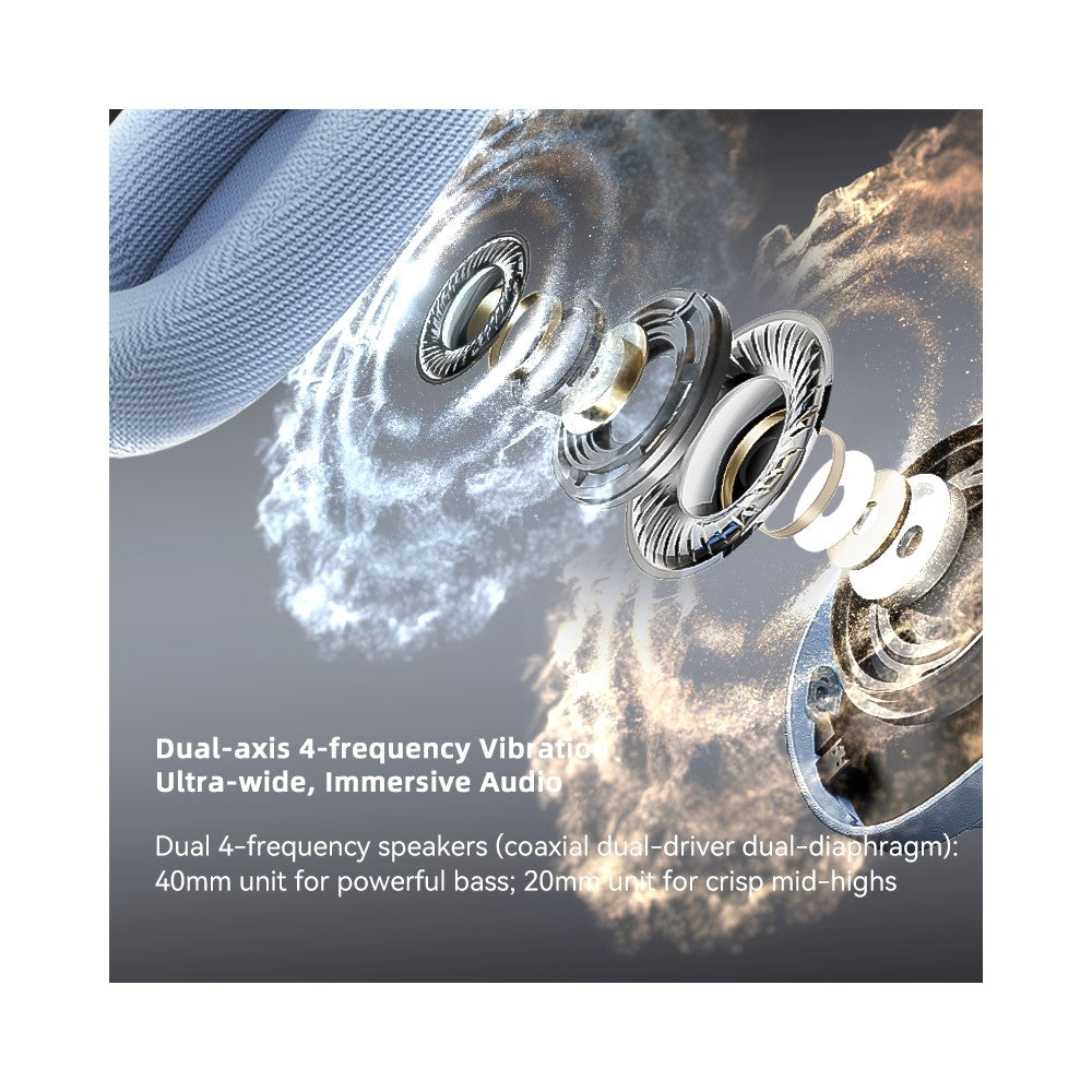 EL-GT5 Wireless Bluetooth-compatible Headphone ANC Noise Cancelling 140H Playtime Headset for Gaming Music