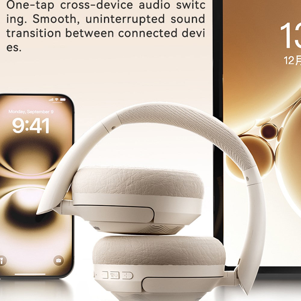 ZAODON YUNX Bluetooth-compatible Headphones 50dB ANC Noise Cancelling Over-Ear Wireless Headset