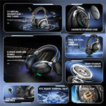 ZAODON LINX Gaming Headset 53mm Drivers 2000mAh 4-Mode Connectivity Bluetooth-compatible 6.0 Over-Ear Headphones