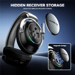 ZAODON LINX Gaming Headset 53mm Drivers 2000mAh 4-Mode Connectivity Bluetooth-compatible 6.0 Over-Ear Headphones
