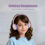 BT08C Children Wireless Over-Ear Headphones Bluetooth-compatible 6.0 Headset with RGB Light