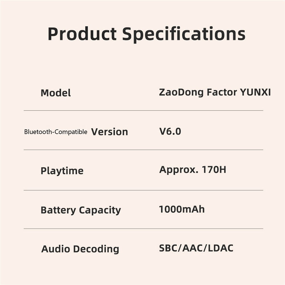 ZAODON V10 Active Noise Cancelling Headphones Bluetooth-kompatibelt 6.0 Headset