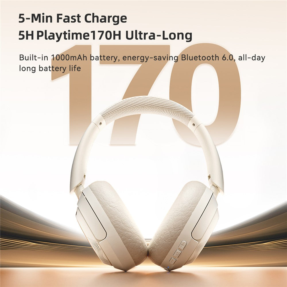 ZAODON V10 Active Noise Cancelling Headphones Bluetooth-kompatibelt 6.0 Headset