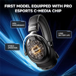 ZAODON LinX G5 Trådløst Gaming Headset Bluetooth-kompatibelt 6.0 4-Tilstande 7.1 Virtuel Surround Sound