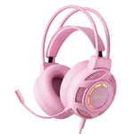 ERAZER HT68 1.8m USB Wired Gaming Headset 50mm Driver RGB Glow Over-Ear Headphone for Gaming (Invested By Lenovo)