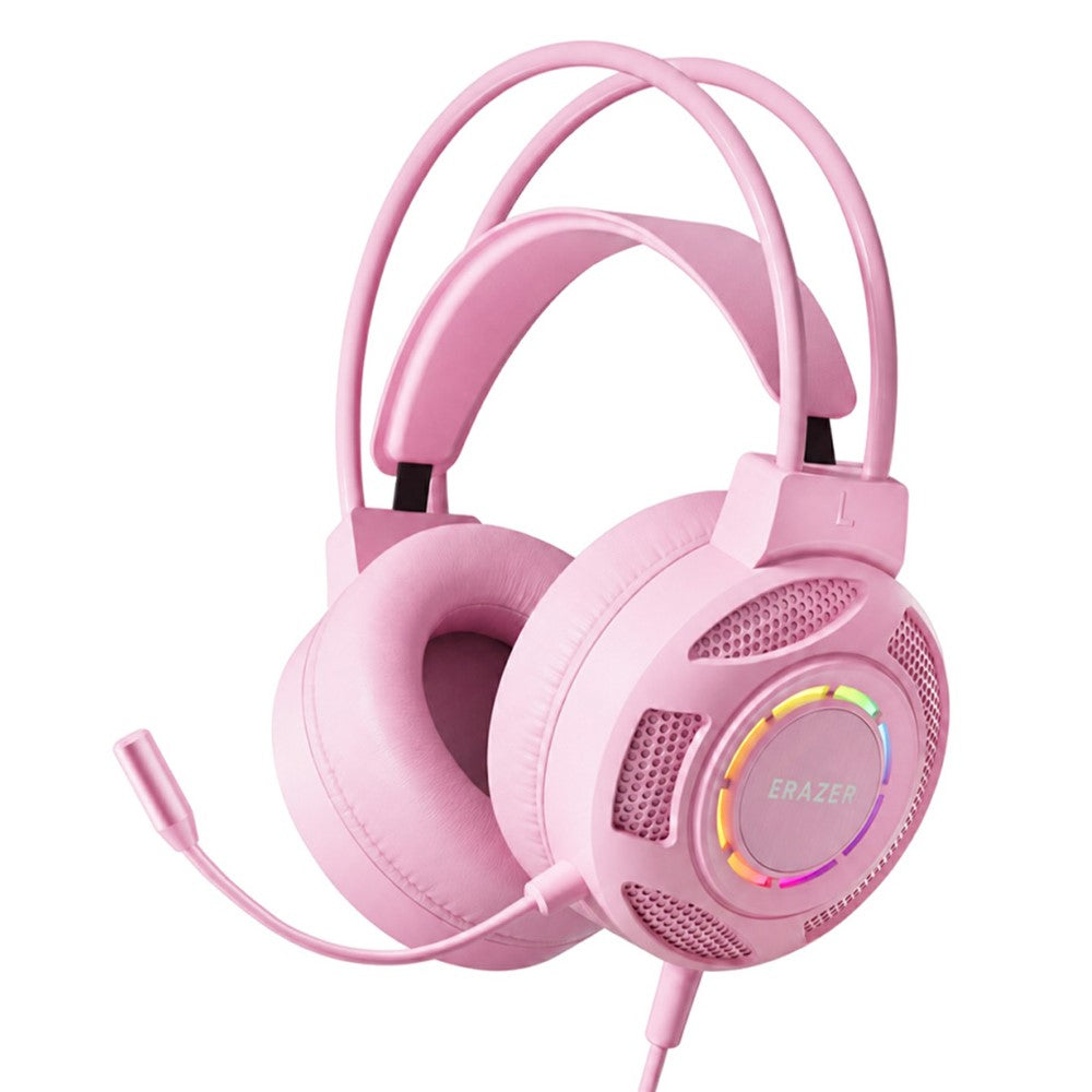 ERAZER HT68 1.8m USB Wired Gaming Headset 50mm Driver RGB Glow Over-Ear Headphone for Gaming (Invested By Lenovo)