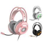 AJAZZ AX120 Gaming Headset Over Ear Headphone 3.5mm + USB Plug with Noise-Reduction Mic