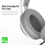 AJAZZ AX120 Gaming Headset Over Ear Headphone 3.5mm + USB Plug with Noise-Reduction Mic
