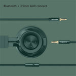 FINGERTIME P1 Foldbar Bluetooth-kompatibel trådløs hovedtelefon Stereo Telefon PC Musik Gaming Headset med indbygget mikrofon (CE-certificeret)