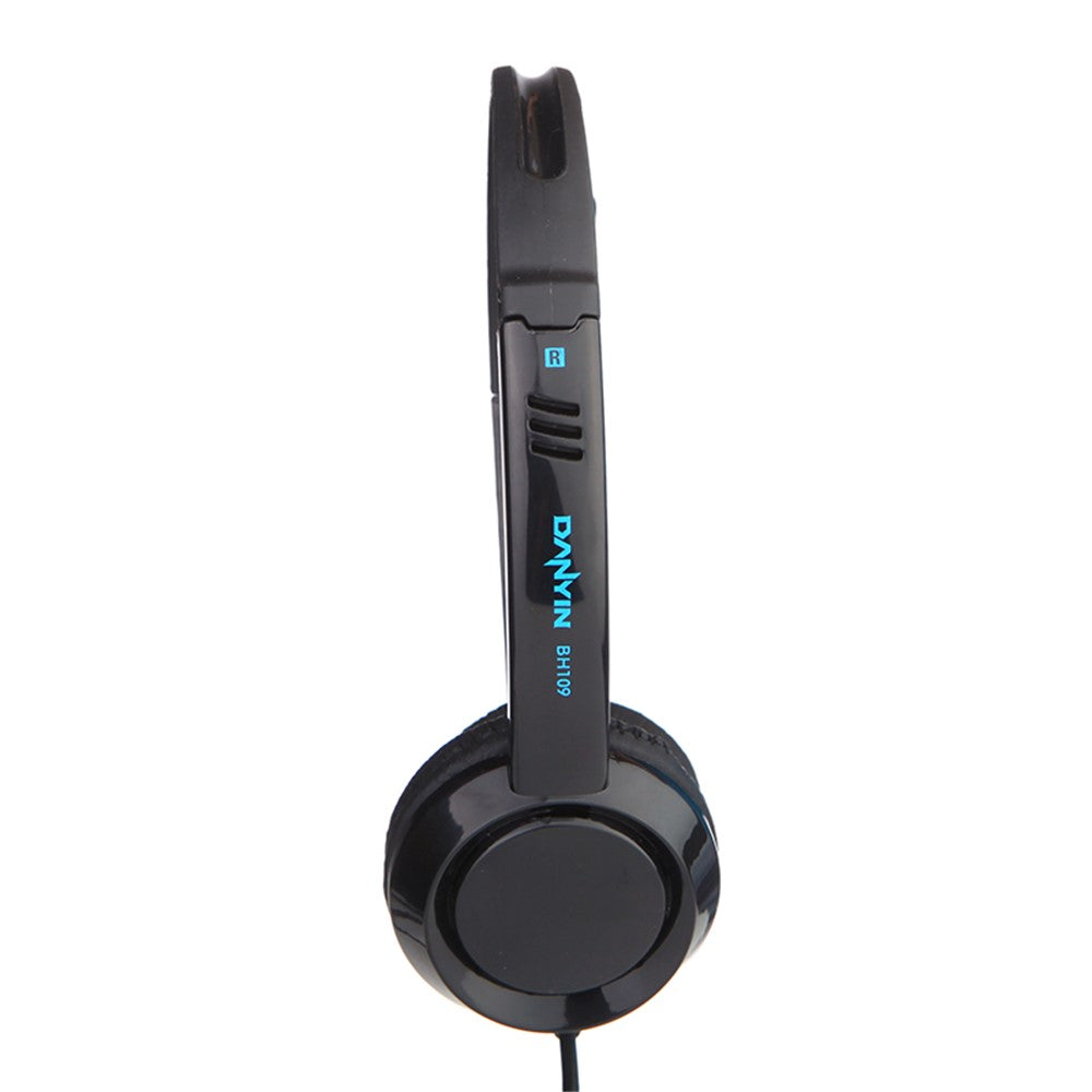 DANYIN BH109 3.5mm/USB Wired Business Headset Telephone Headphone with Microphone