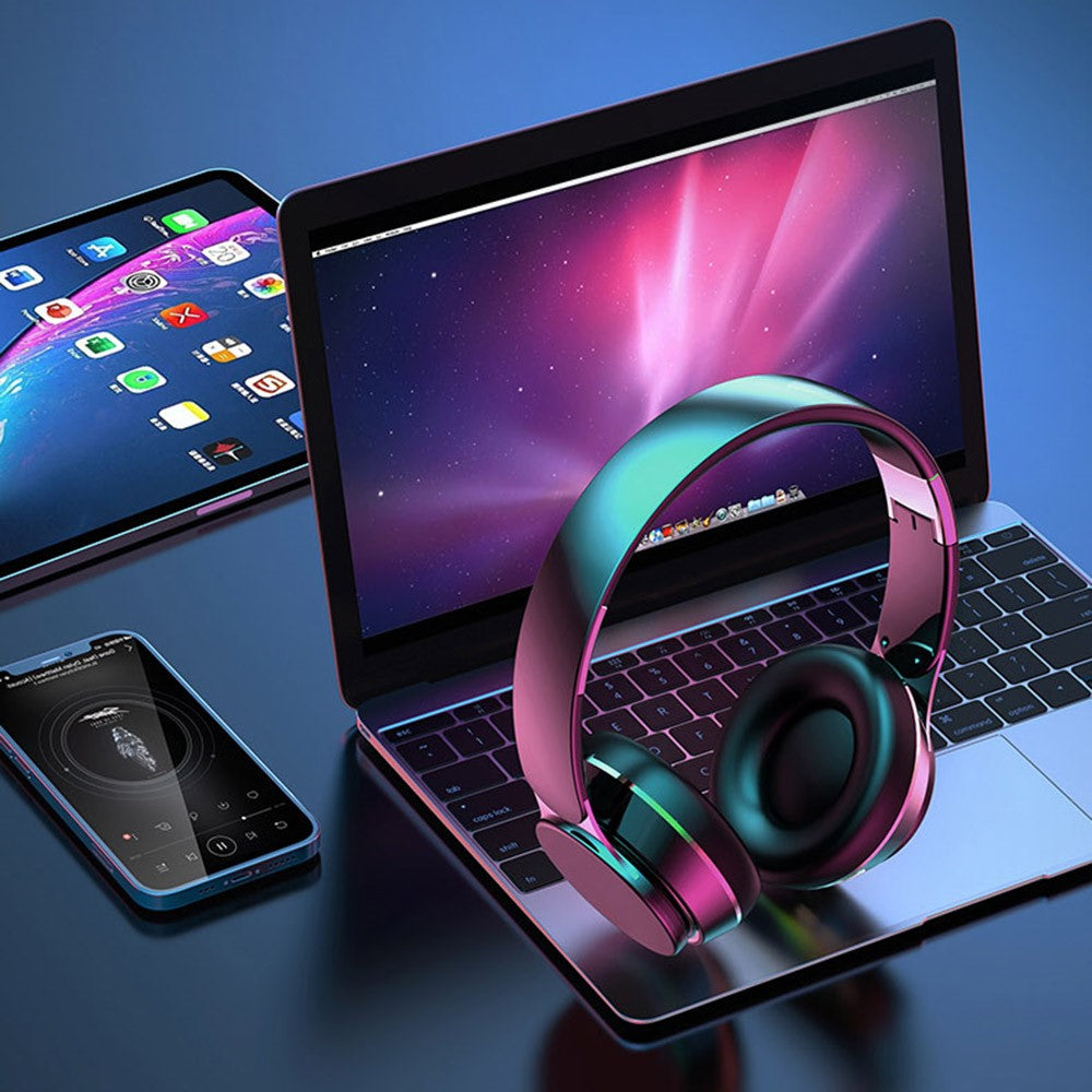 GN-25 Bass Over-head Headphone Stereo Headset Bluetooth-compatible Earphone with 40mm Vibrating Diaphragm and 3.5mm Audio Jack