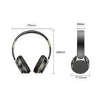 GN-25 Bass Over-head Headphone Stereo Headset Bluetooth-compatible Earphone with 40mm Vibrating Diaphragm and 3.5mm Audio Jack