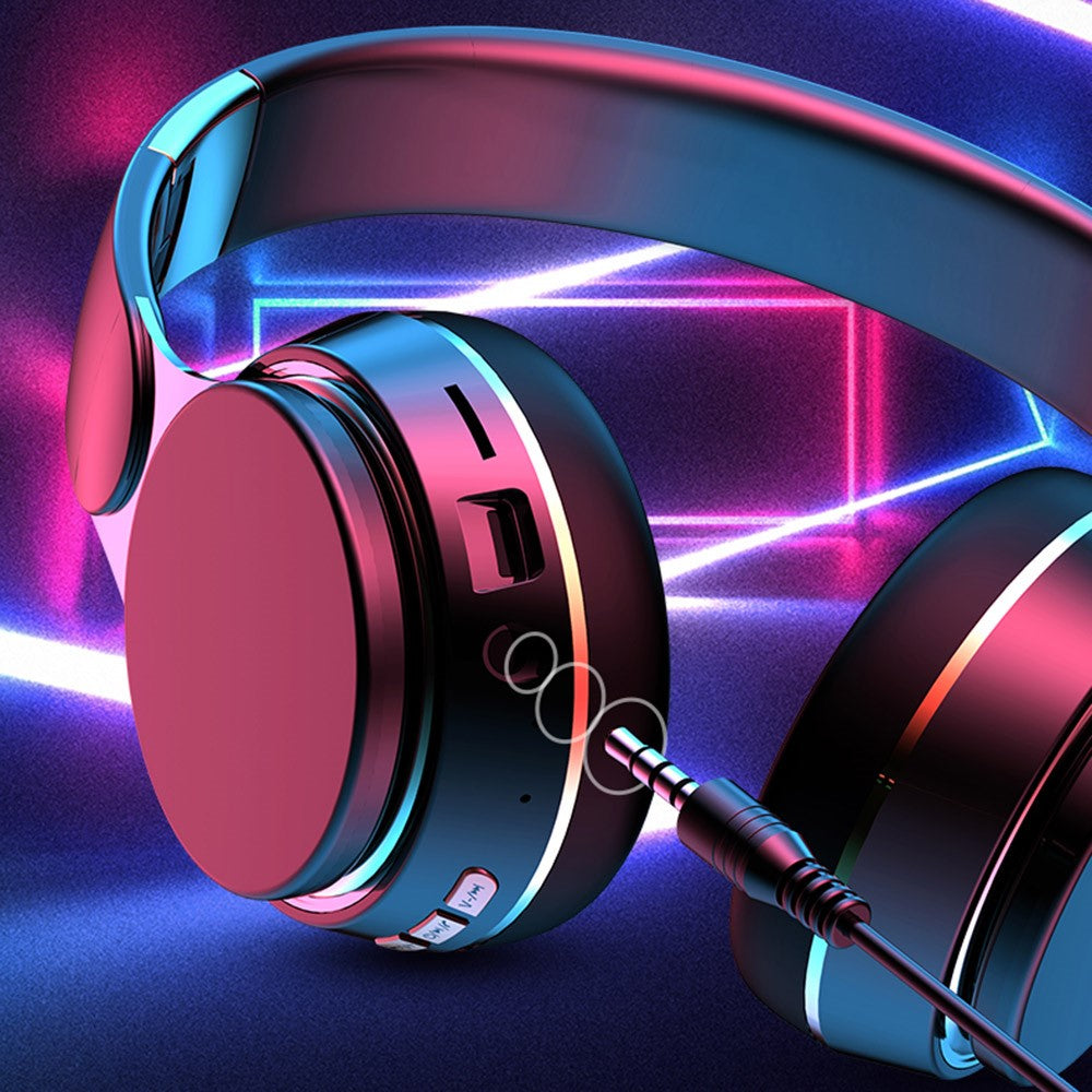 GN-25 Bass Over-head Headphone Stereo Headset Bluetooth-compatible Earphone with 40mm Vibrating Diaphragm and 3.5mm Audio Jack