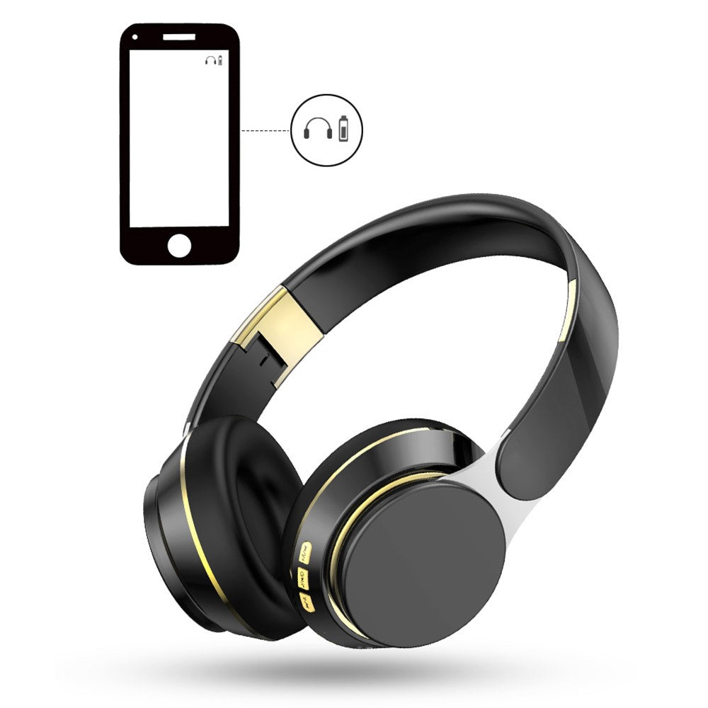 GN-25 Bass Over-head Headphone Stereo Headset Bluetooth-compatible Earphone with 40mm Vibrating Diaphragm and 3.5mm Audio Jack