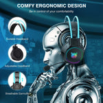 ONIKUMA X15 Pro Gaming Headset 3.5mm Kabelbaseret Headset Surround Sound Gaming-hovedtelefon med RGB-belysningseffekt
